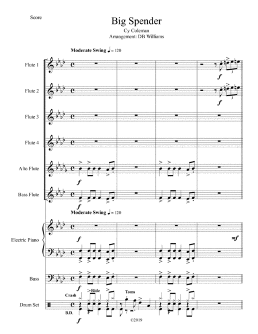 Big Spender Big Spender Small Ensemble scores gallery preview page 1