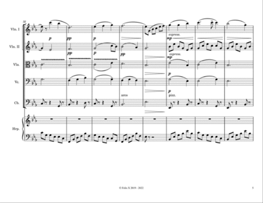 Moonlight Like Water Serenade (2nd Edition) Small Ensemble scores gallery preview page 6