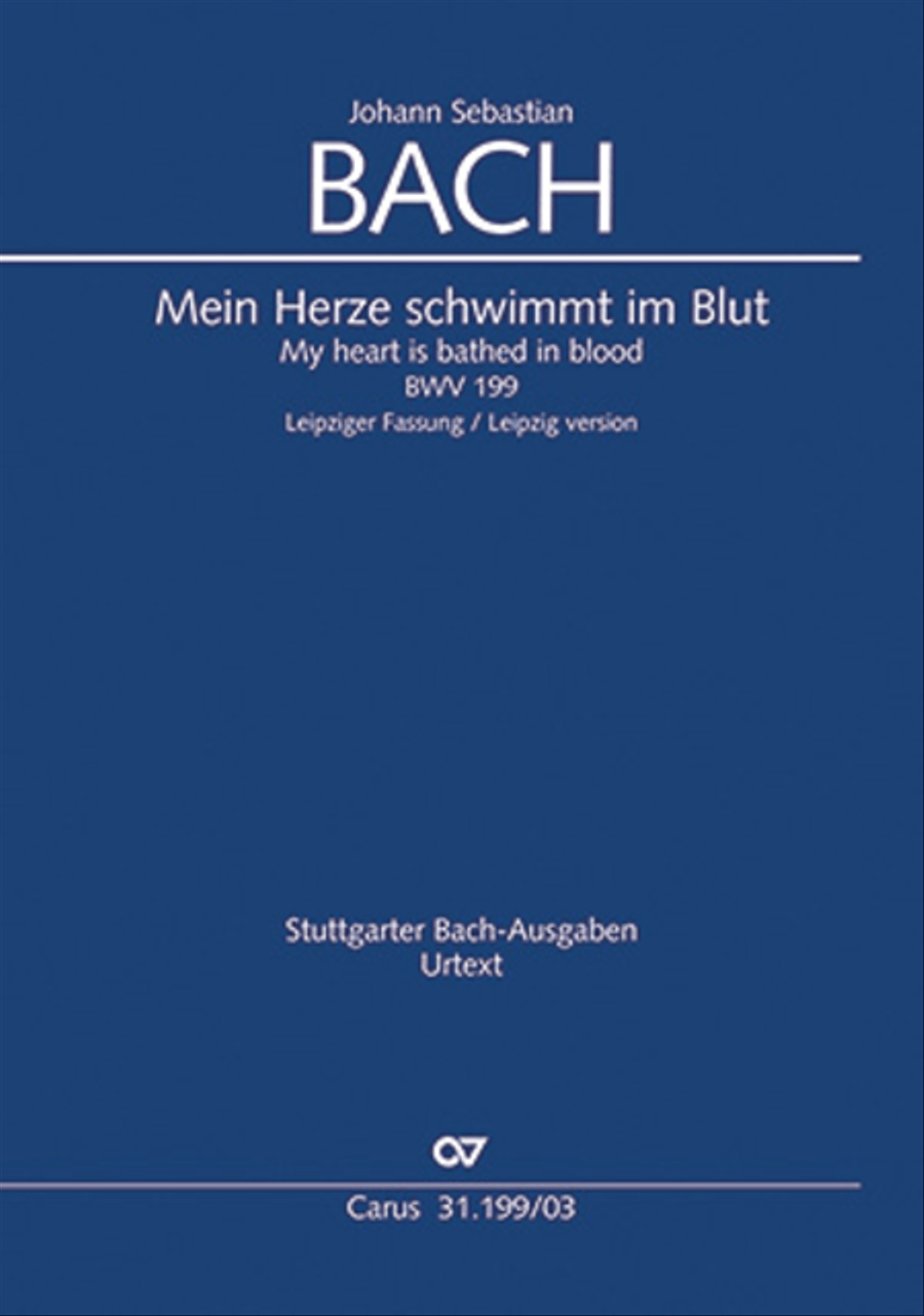 My heart is bathed in blood (Mein Herze schwimmt im Blut) Piccolo scores gallery preview page 1