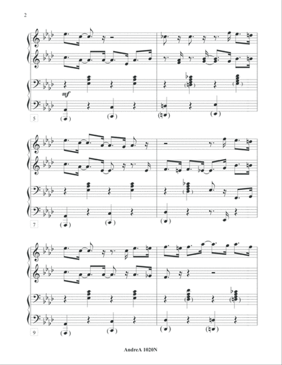 Plain Ol' Rag Duet Piano scores gallery preview page 2
