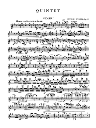 Quintet in G Major, Op. 77: 1st Violin