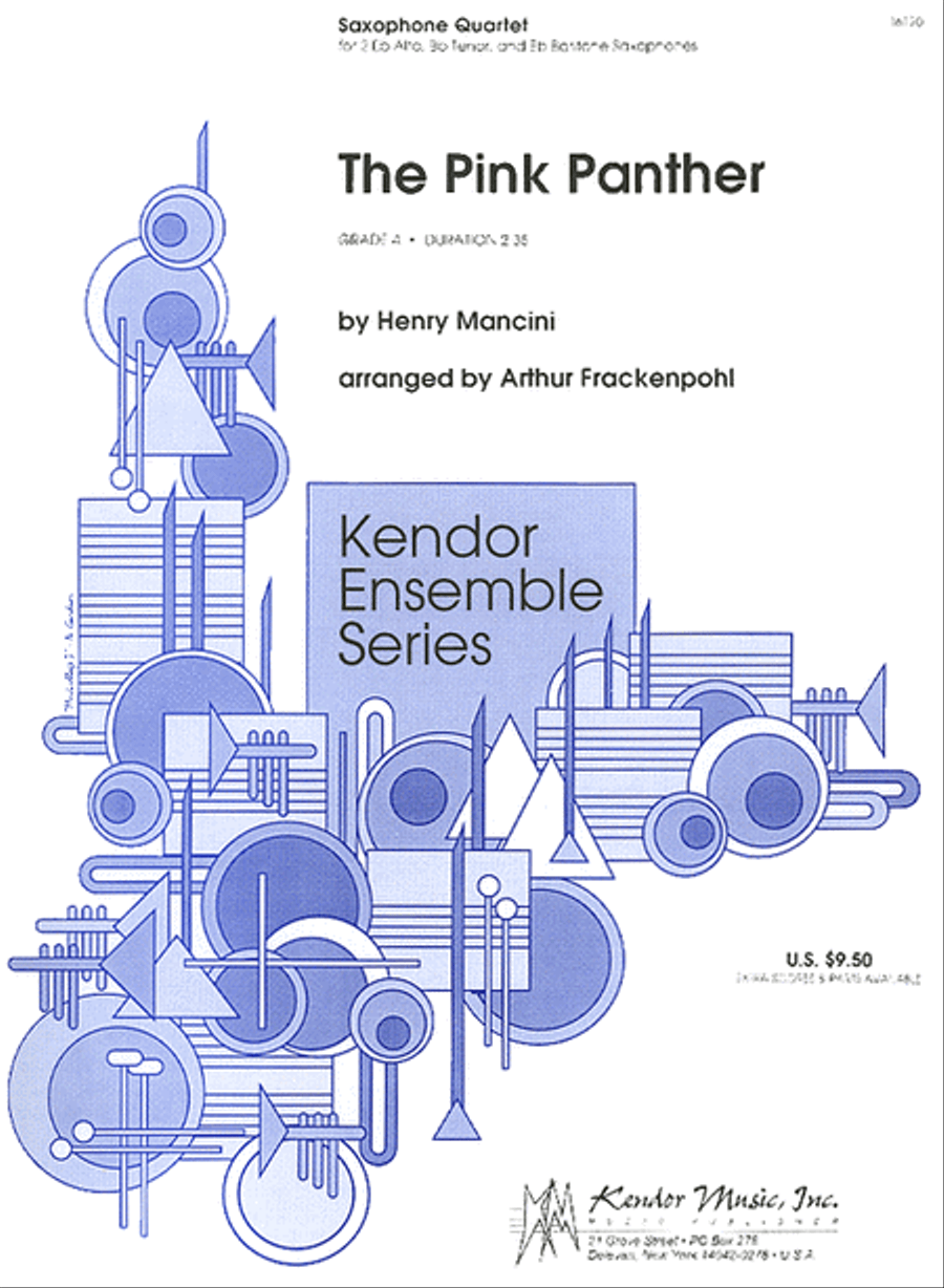 The Pink Panther Saxophone Quartet scores gallery preview page 1