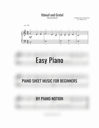 Hänsel und Gretel (Easy Piano Solo)