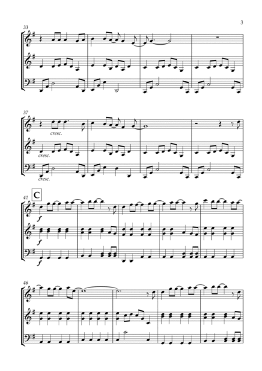 A Million Dreams String Trio scores gallery preview page 3