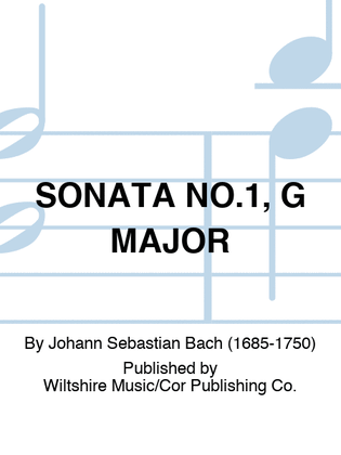 Book cover for SONATA NO.1, G MAJOR