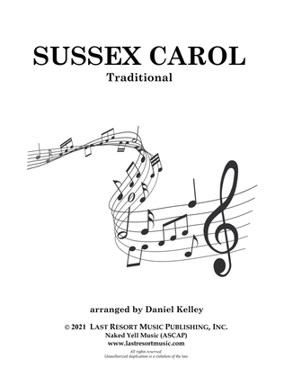 Book cover for Sussex Carol for Viola & Cello or Bassoon Duet - Music for Two