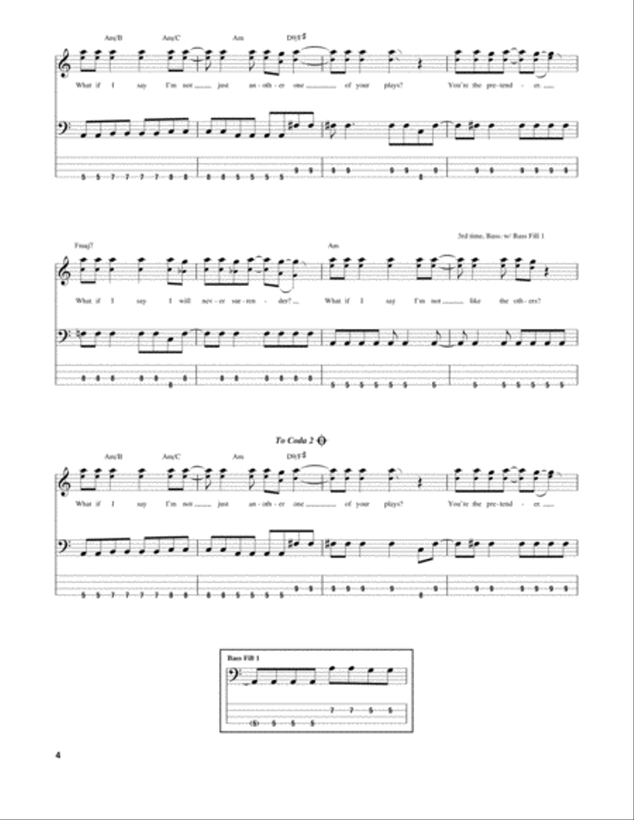 The Pretender Guitar Tablature scores gallery preview page 4