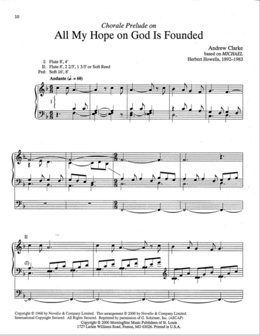 Three English Hymn Tunes for Organ Organ Solo scores gallery preview page 3