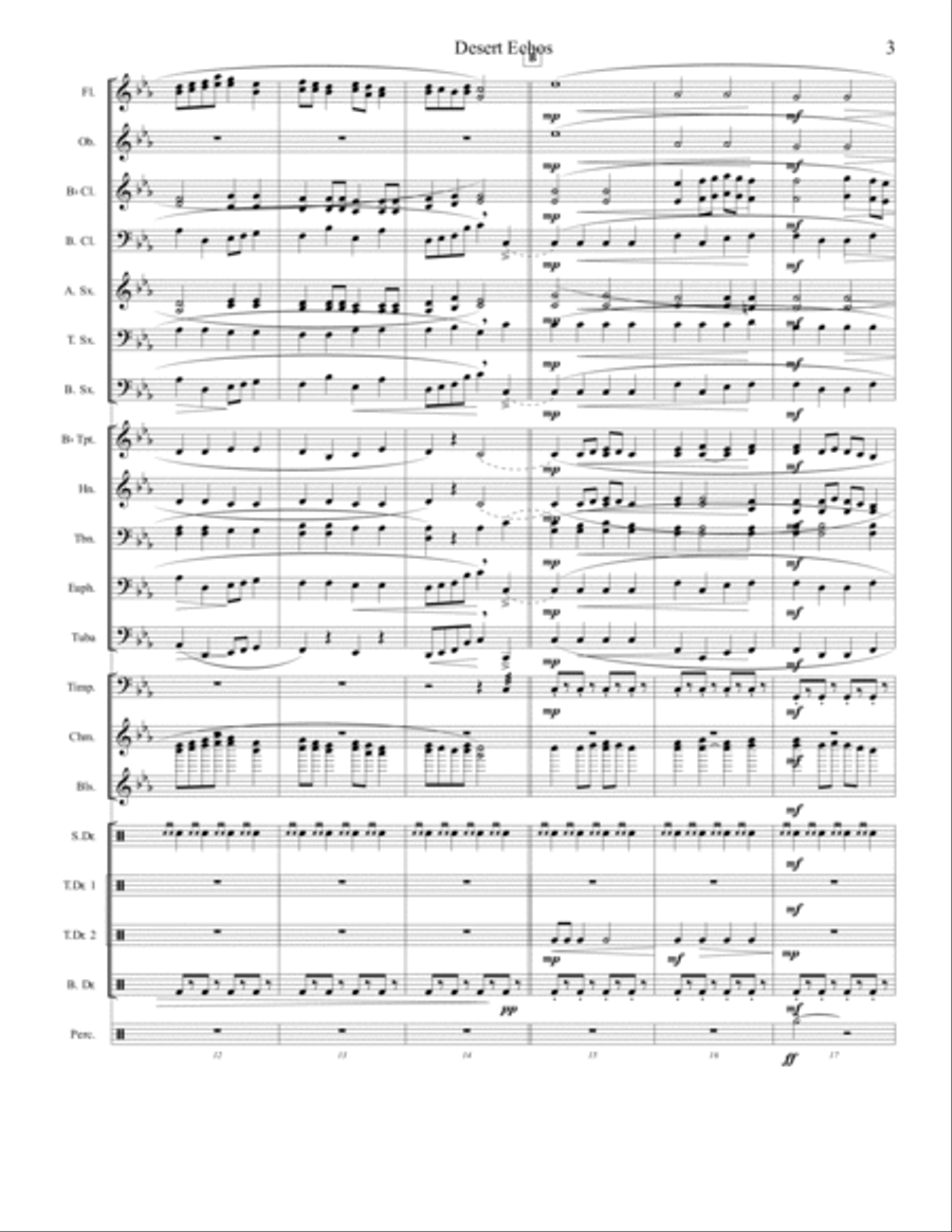 Desert Echos Concert Band scores gallery preview page 3