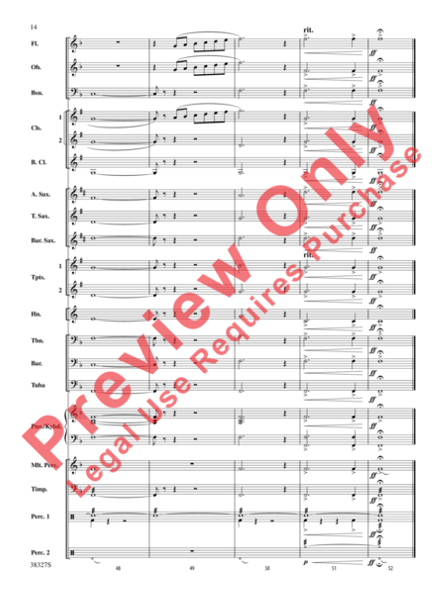 Overture 1812 Concert Band scores gallery preview page 15