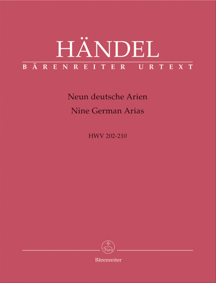 Nine German Arias HWV 202-210 Flute scores gallery preview page 1