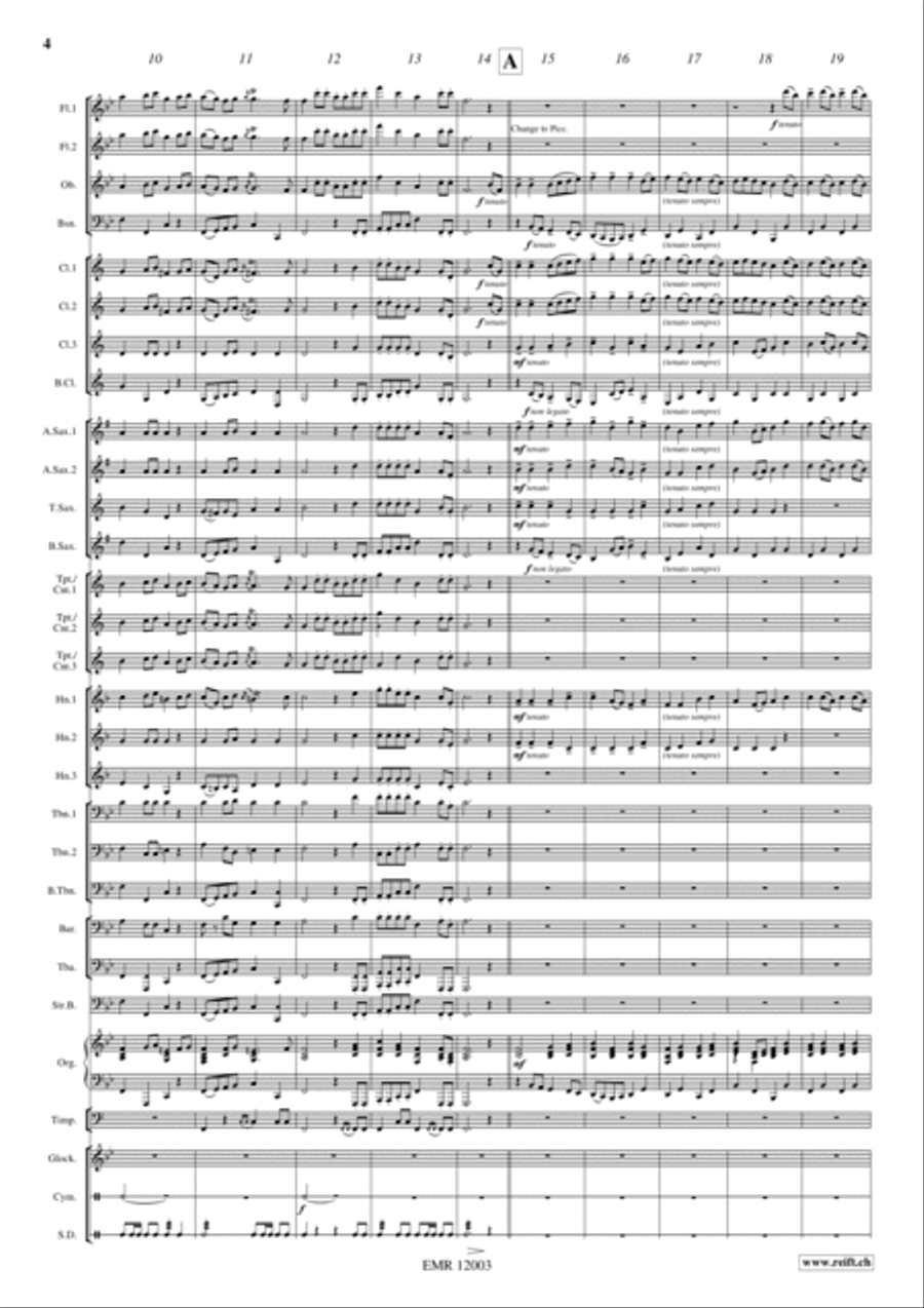 La Vaillance Concert Band scores gallery preview page 4
