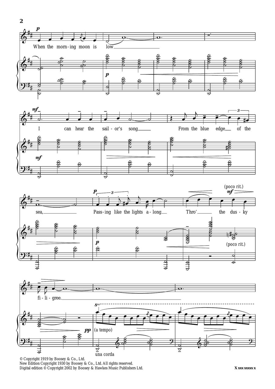 The Ships Of Arcady The Ships Of Arcady Piano, Vocal scores gallery preview page 2