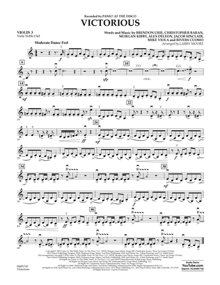 Victorious - Violin 3 (Viola Treble Clef)