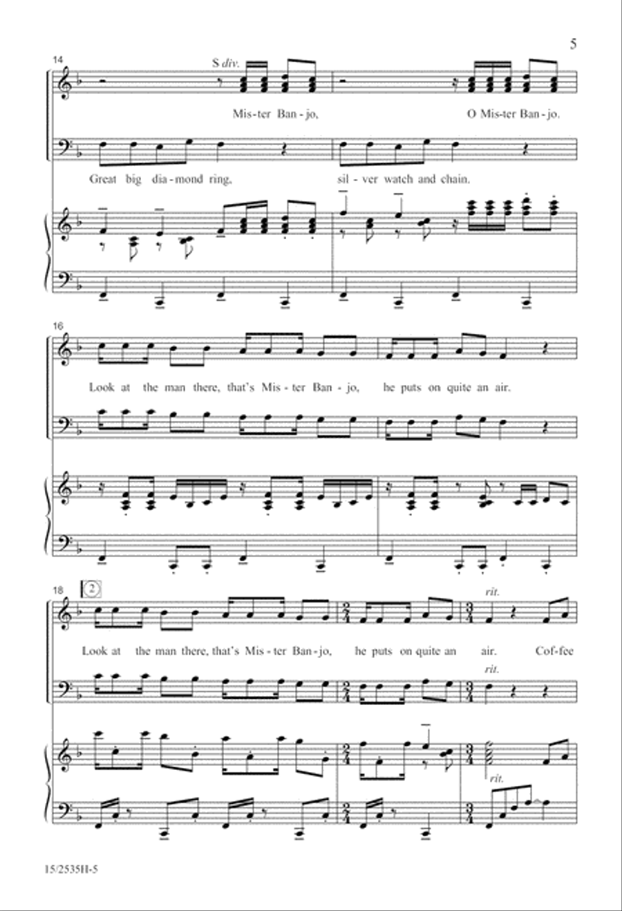 Folk Song Jubilee Folk Song Jubilee 4-Part scores gallery preview page 5