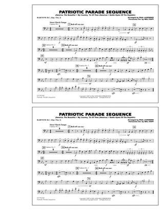 Book cover for Patriotic Parade Sequence - Baritone B.C. (Opt. Tbn. 2)