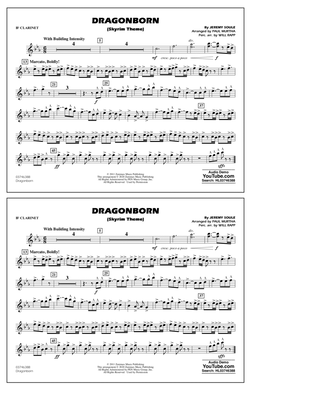 Dragonborn (Skyrim Theme) (arr. Will Rapp & Paul Murtha) - Bb Clarinet