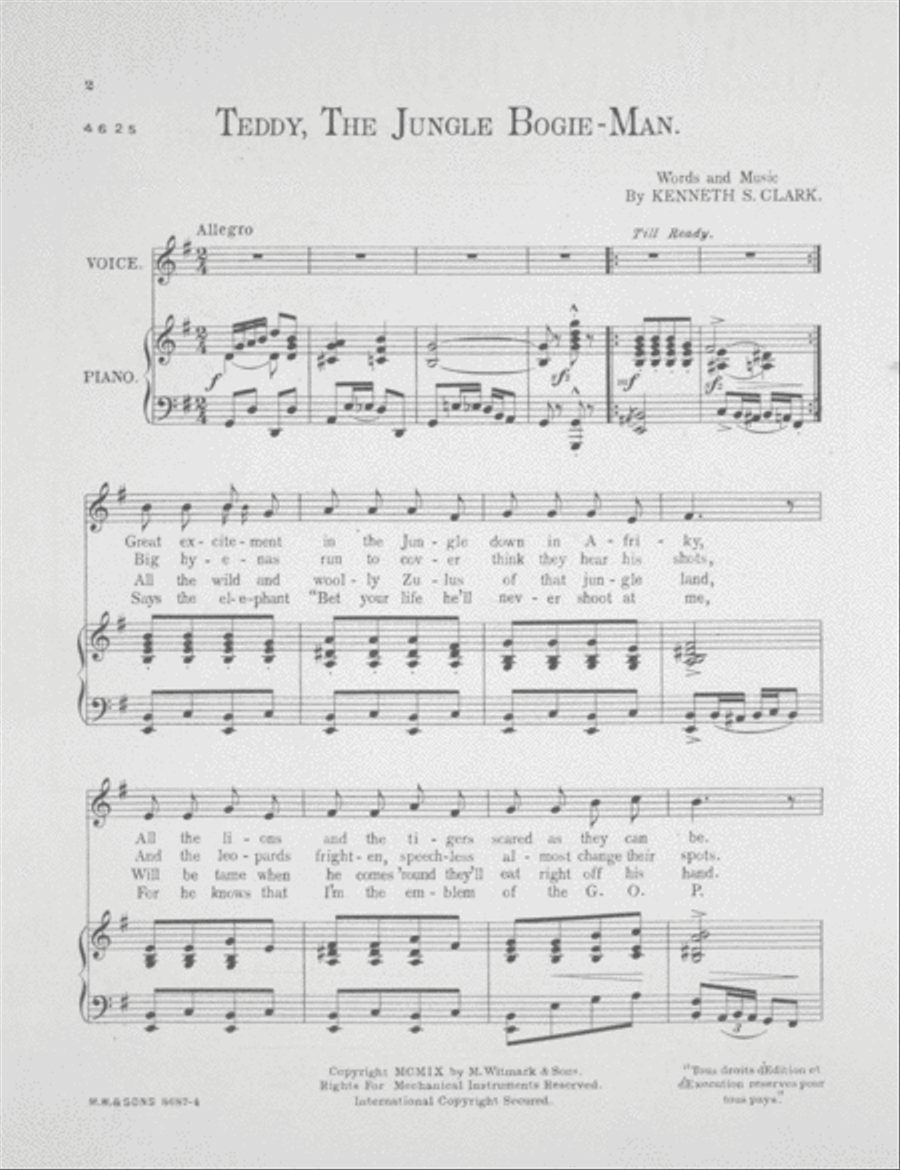 Teddy, the Jungle Bogie-Man Voice scores gallery preview page 2