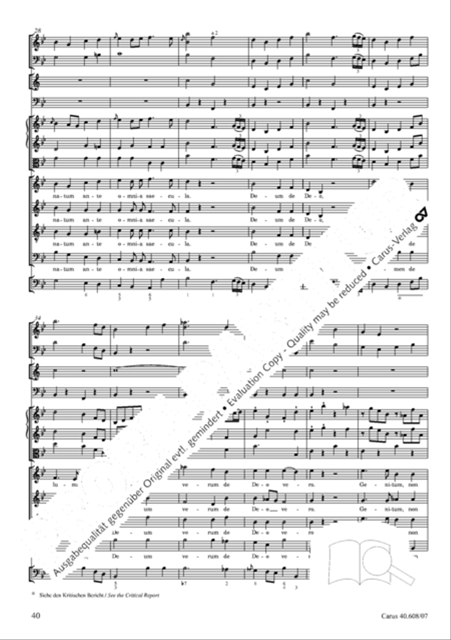 Missa Sancti Bernardi von Offida in B 4-Part scores gallery preview page 55