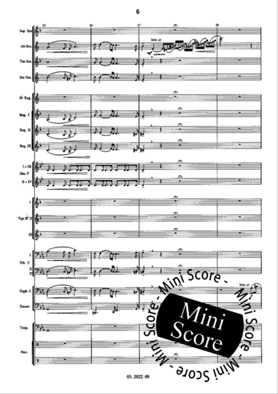 Hungarian Fantasy Fanfare Band scores gallery preview page 10