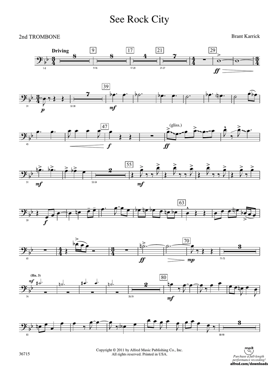 See Rock City: 2nd Trombone