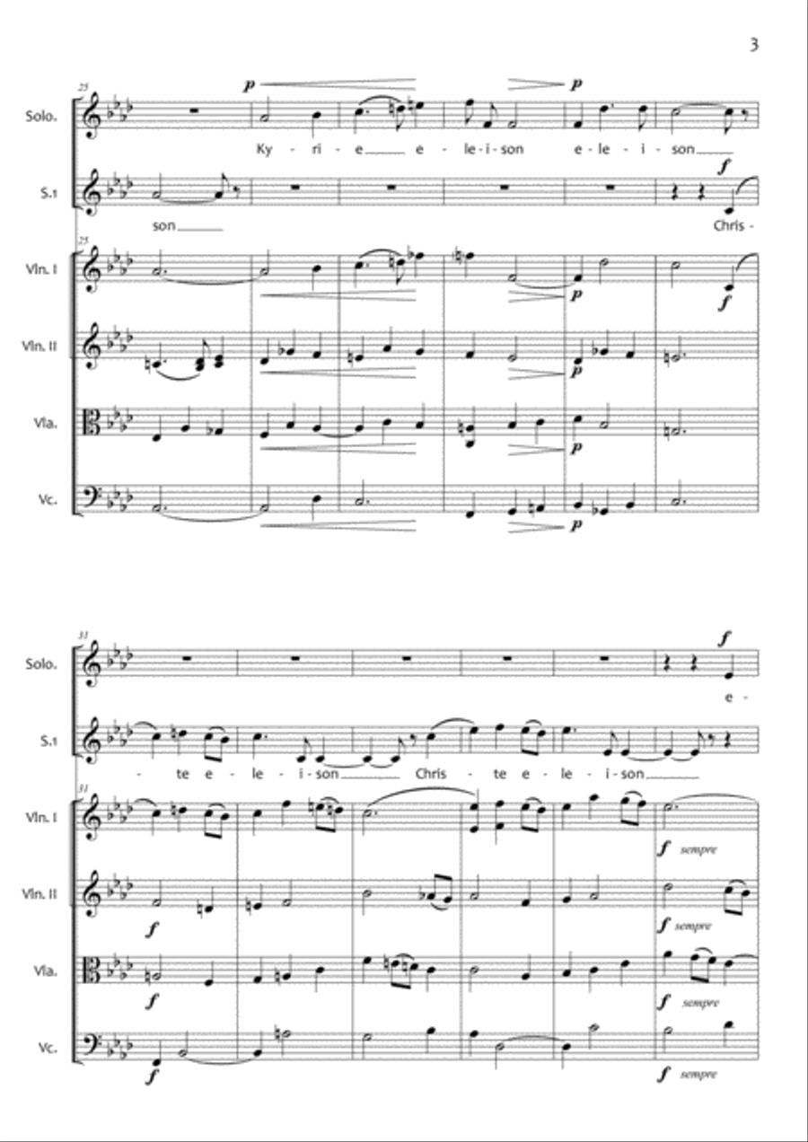 Messe Basse - G.Fauré - Female choir - String Quartet Women's Choir scores gallery preview page 4