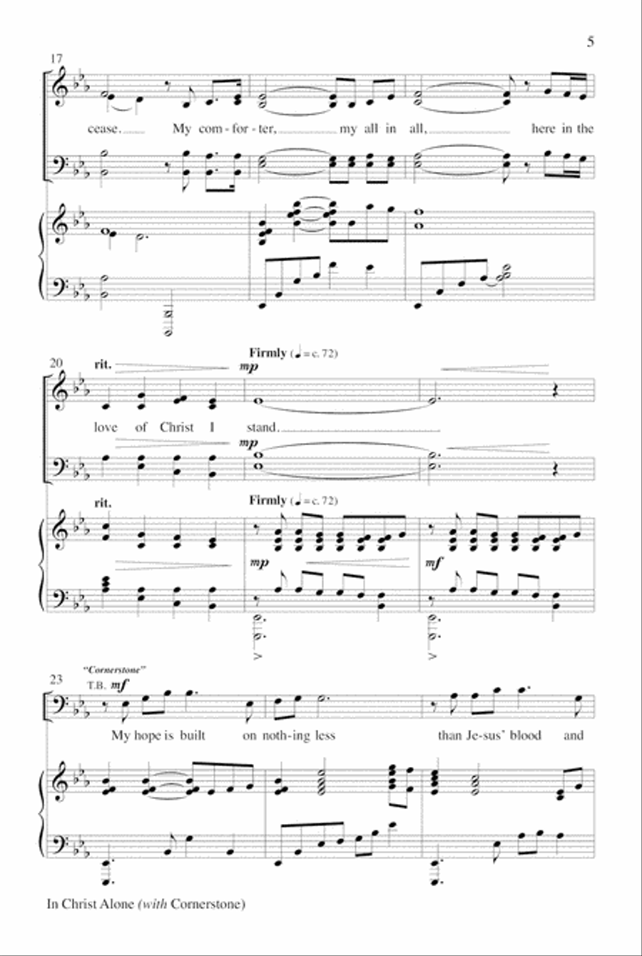 In Christ Alone with Cornerstone Choir scores gallery preview page 5