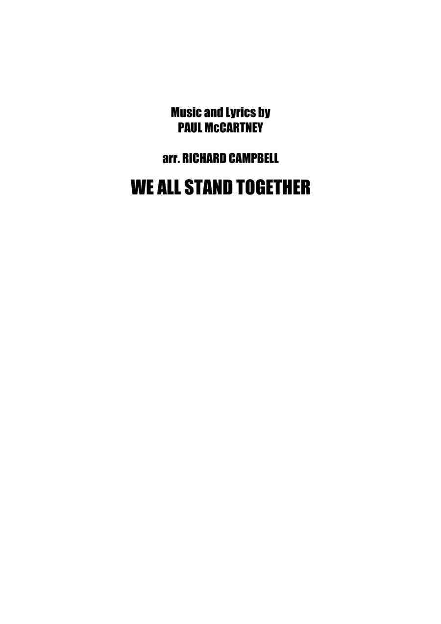 We All Stand Together We All Stand Together Concert Band scores gallery preview page 1