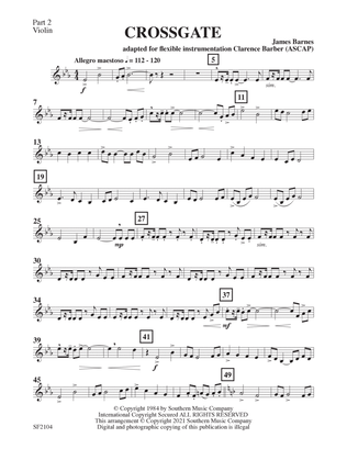 Crossgate Overture - Violin 2