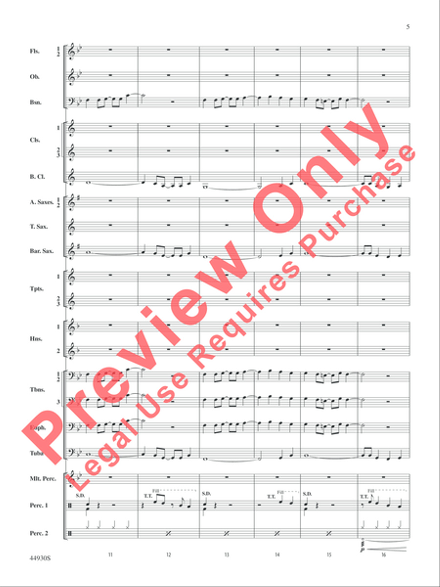 Christmas Vacation Christmas Vacation Concert Band scores gallery preview page 5