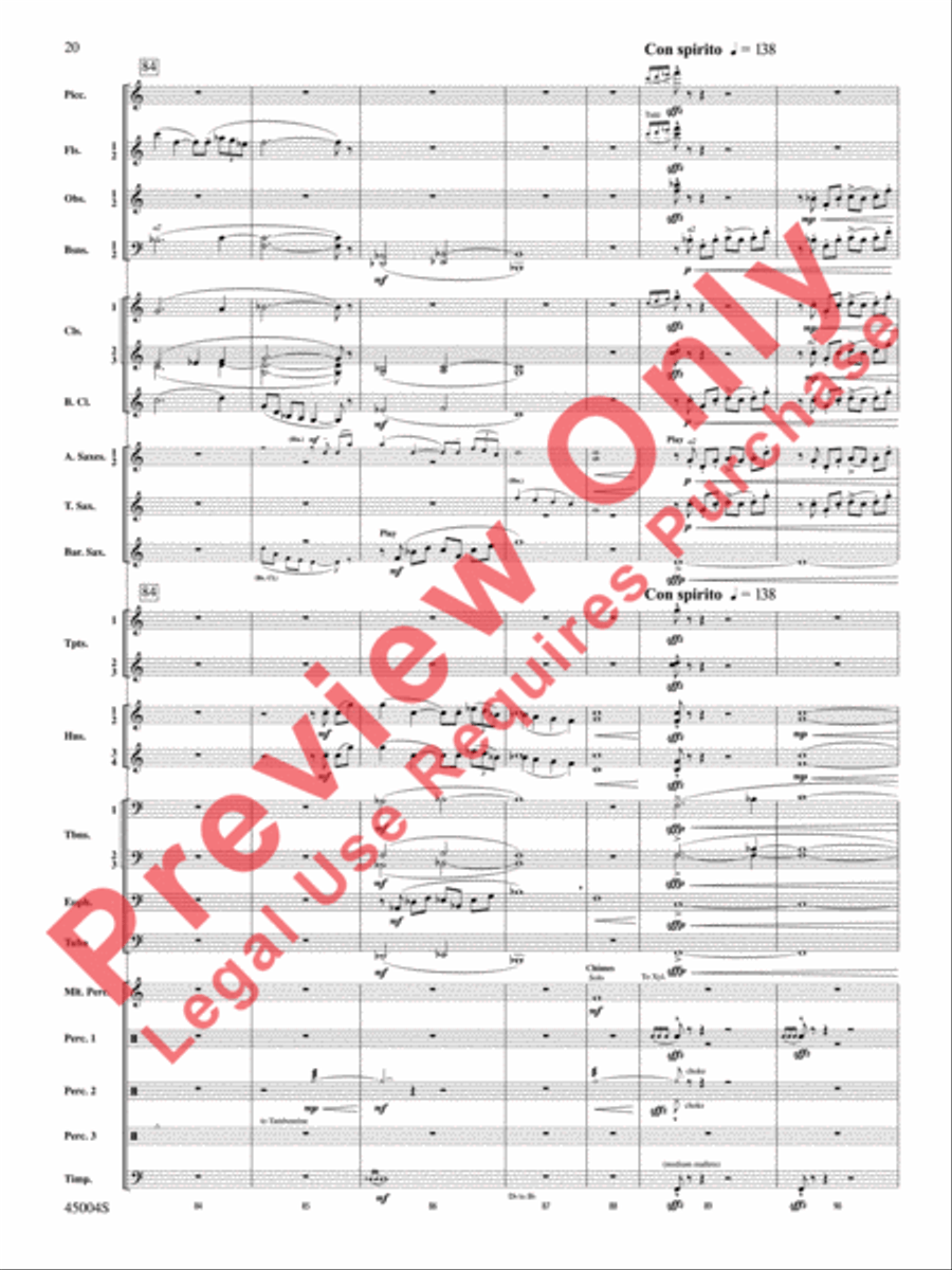 Red Rock Mountain Concert Band scores gallery preview page 21
