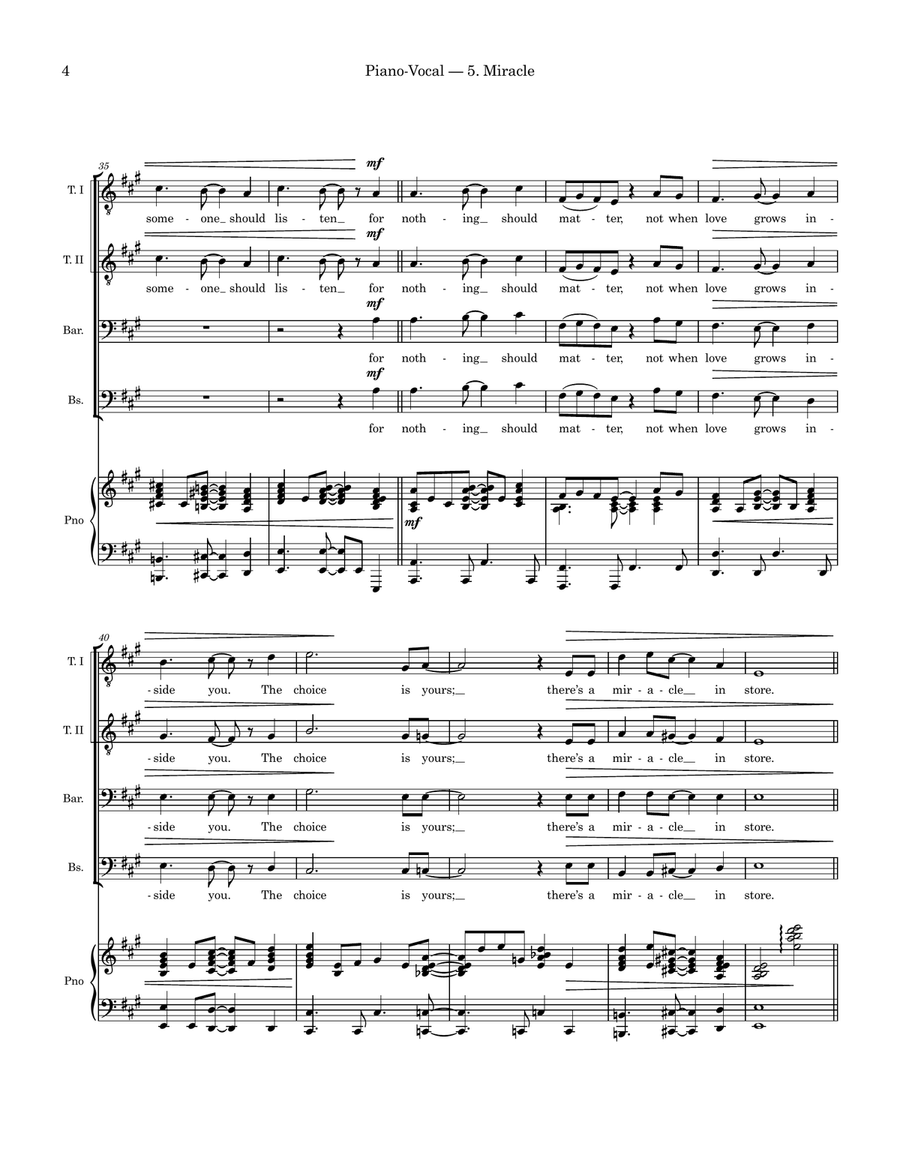 Miracle Miracle TTBB scores gallery preview page 4