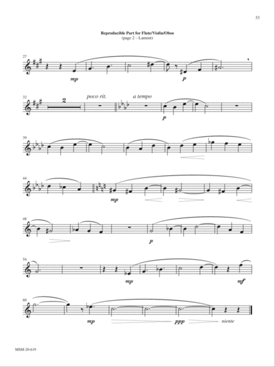 Lament (Piano Accompaniment Version) Piano Accompaniment scores gallery preview page 5