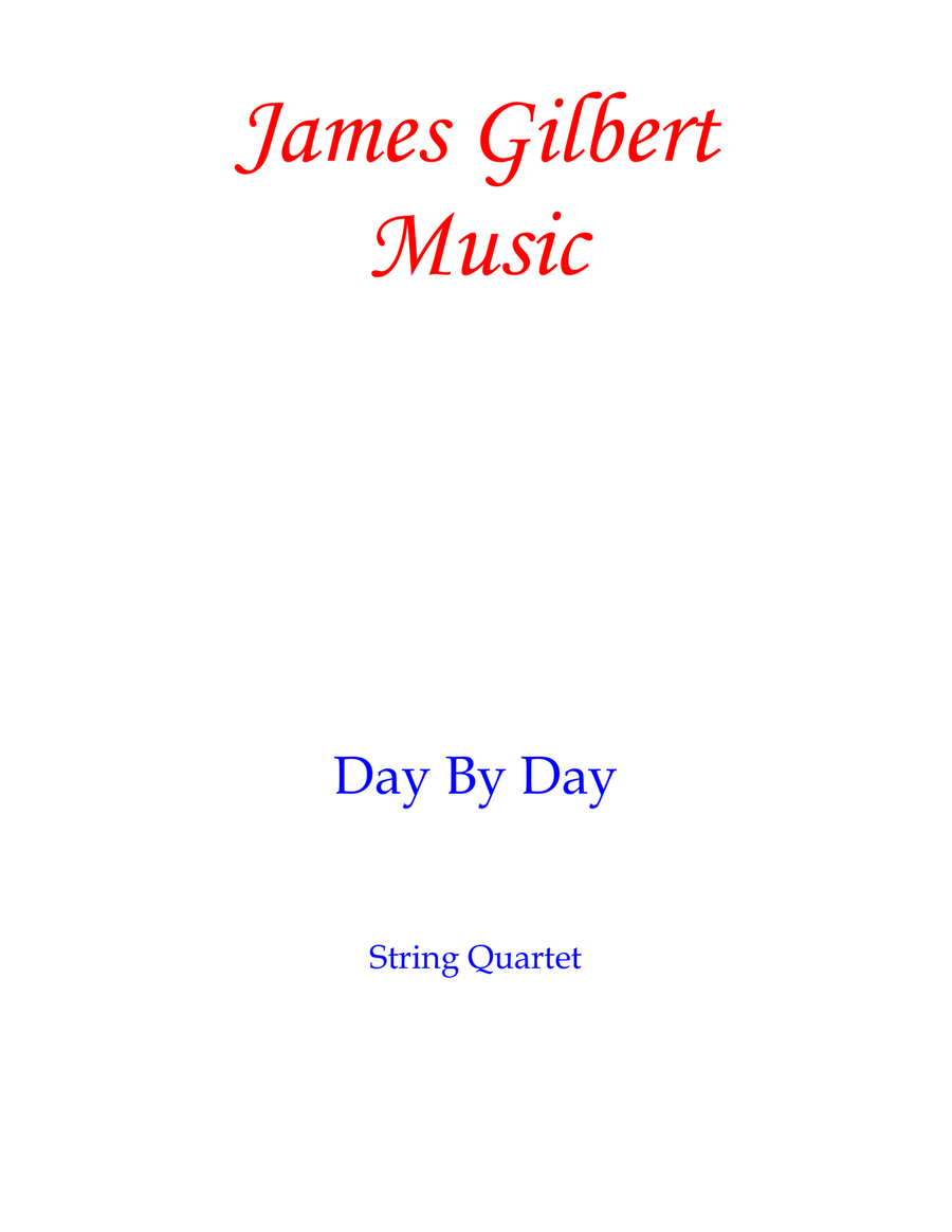 Day By Day String Quartet scores gallery preview page 1