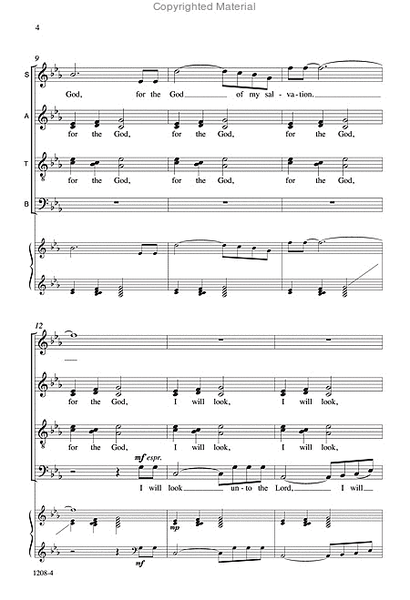 Song of Faith - SATB divisi Octavo image number null