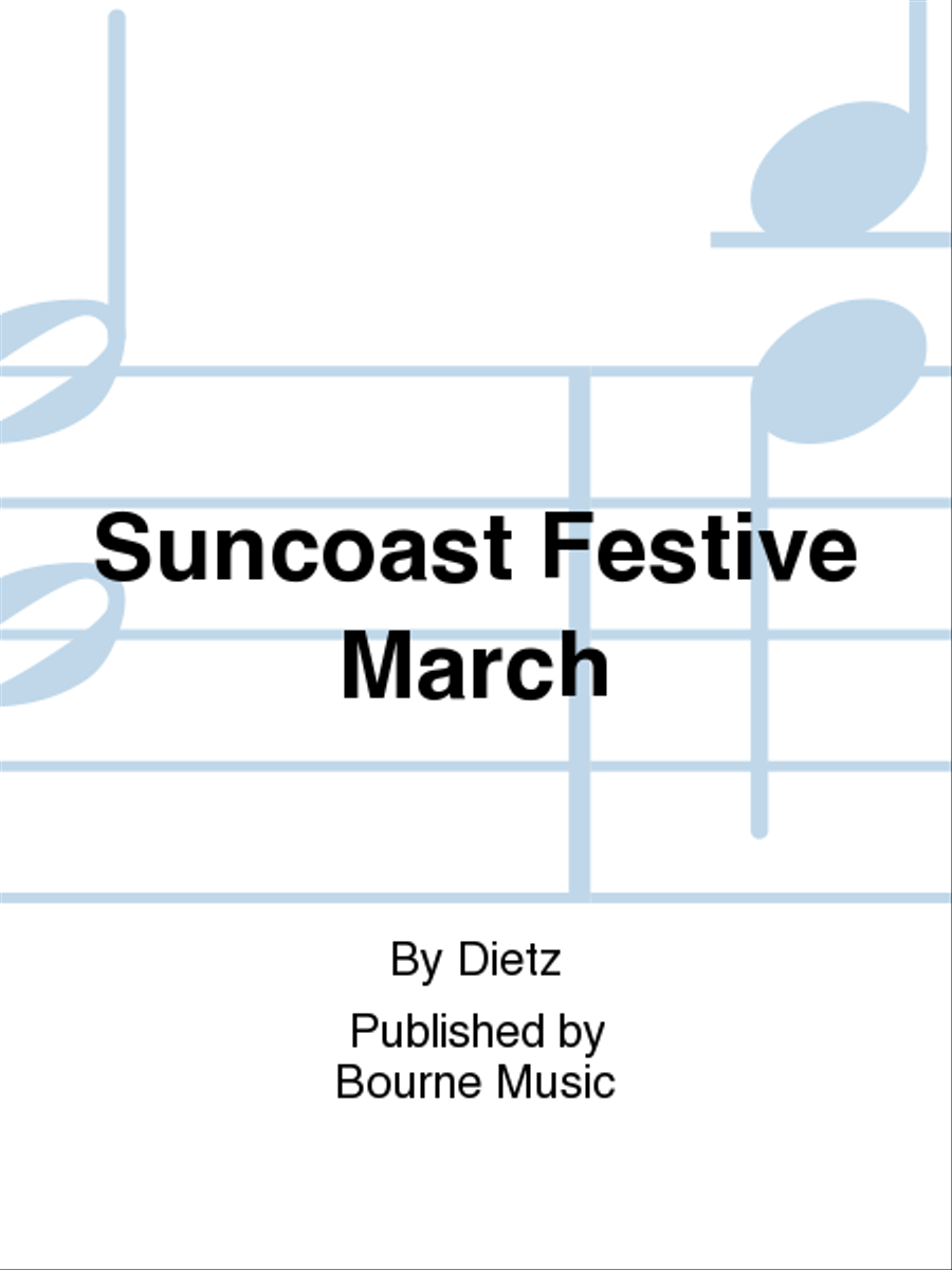 Suncoast Festive March Concert Band scores gallery preview page 1