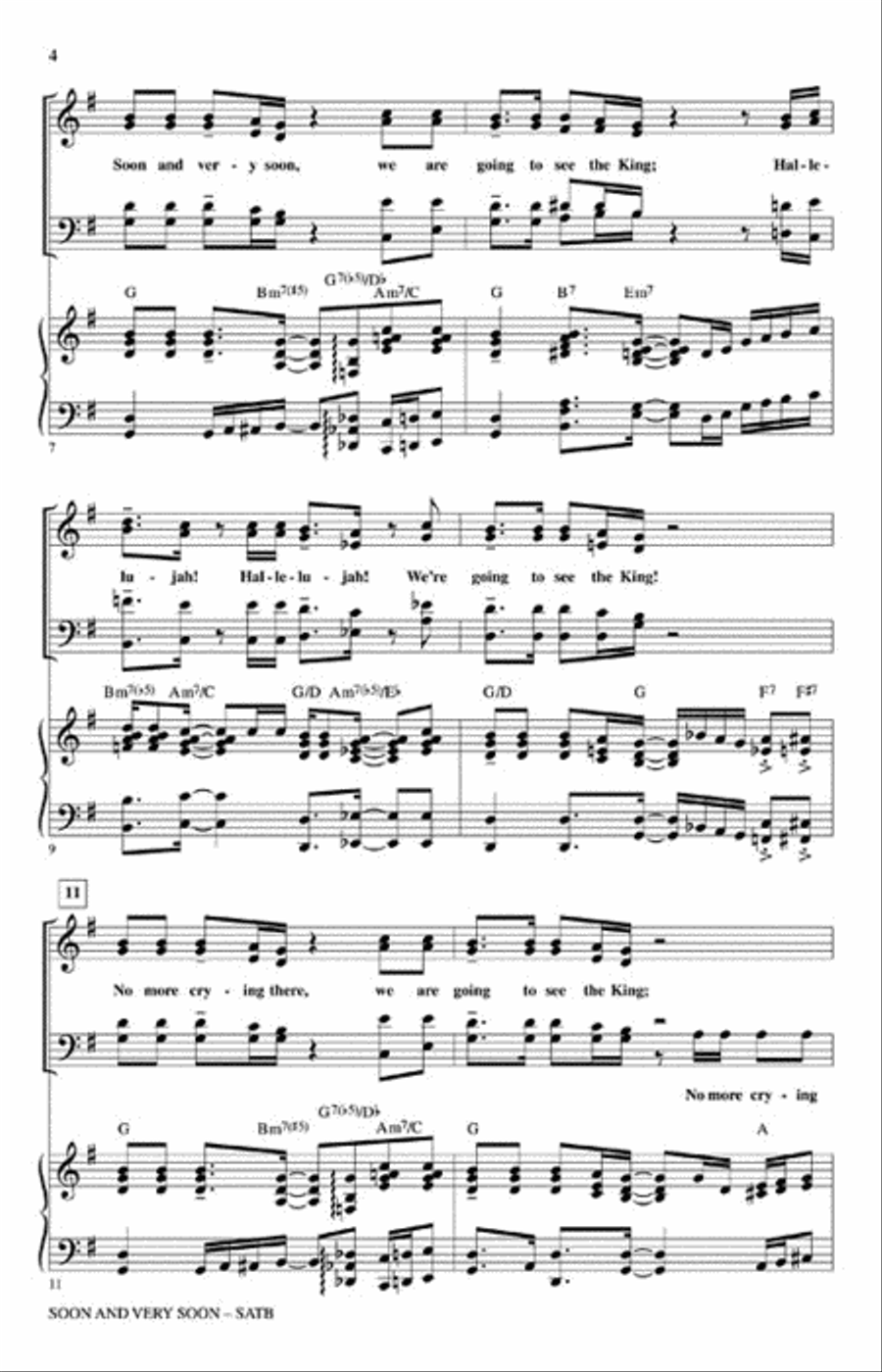 Soon and Very Soon Soon and Very Soon 4-Part scores gallery preview page 3