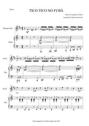Tico Tico no Fubá by Zequinha de Abreu for Clarinet in Bb & Piano Duo