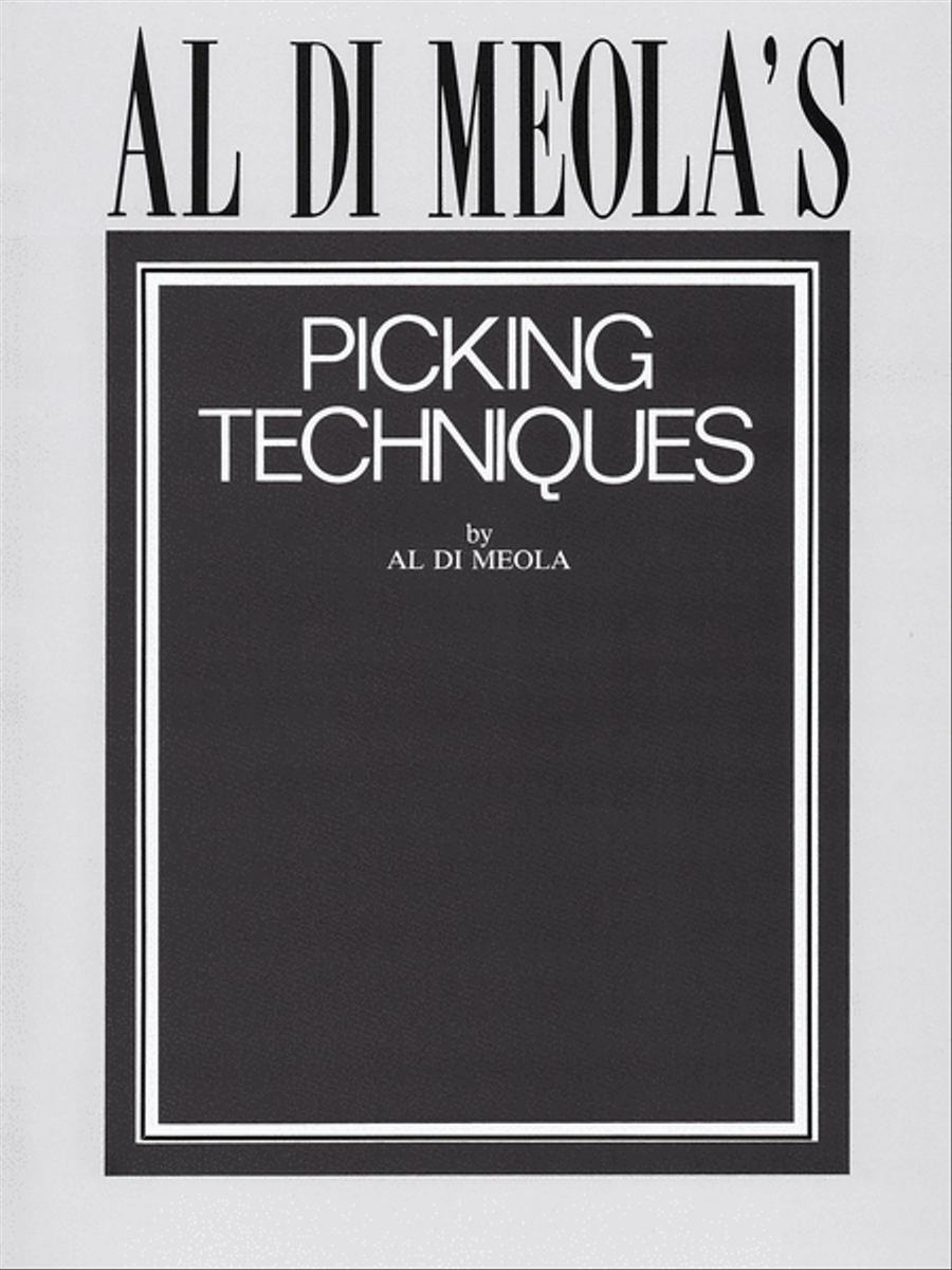 Al Di Meola's Picking Techniques Electric Guitar scores gallery preview page 1