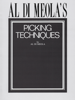 Book cover for Al Di Meola's Picking Techniques