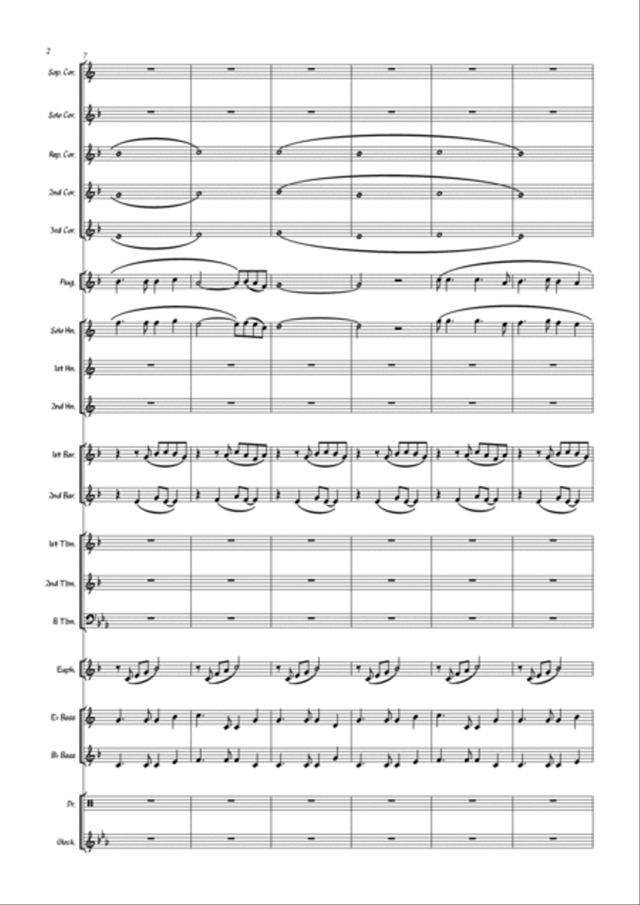 The Fields of Athenry - Brass Band Brass Band scores gallery preview page 4