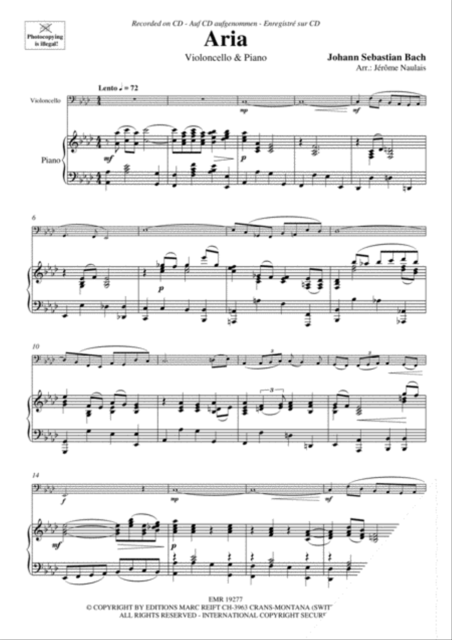 Aria Piano Accompaniment scores gallery preview page 4