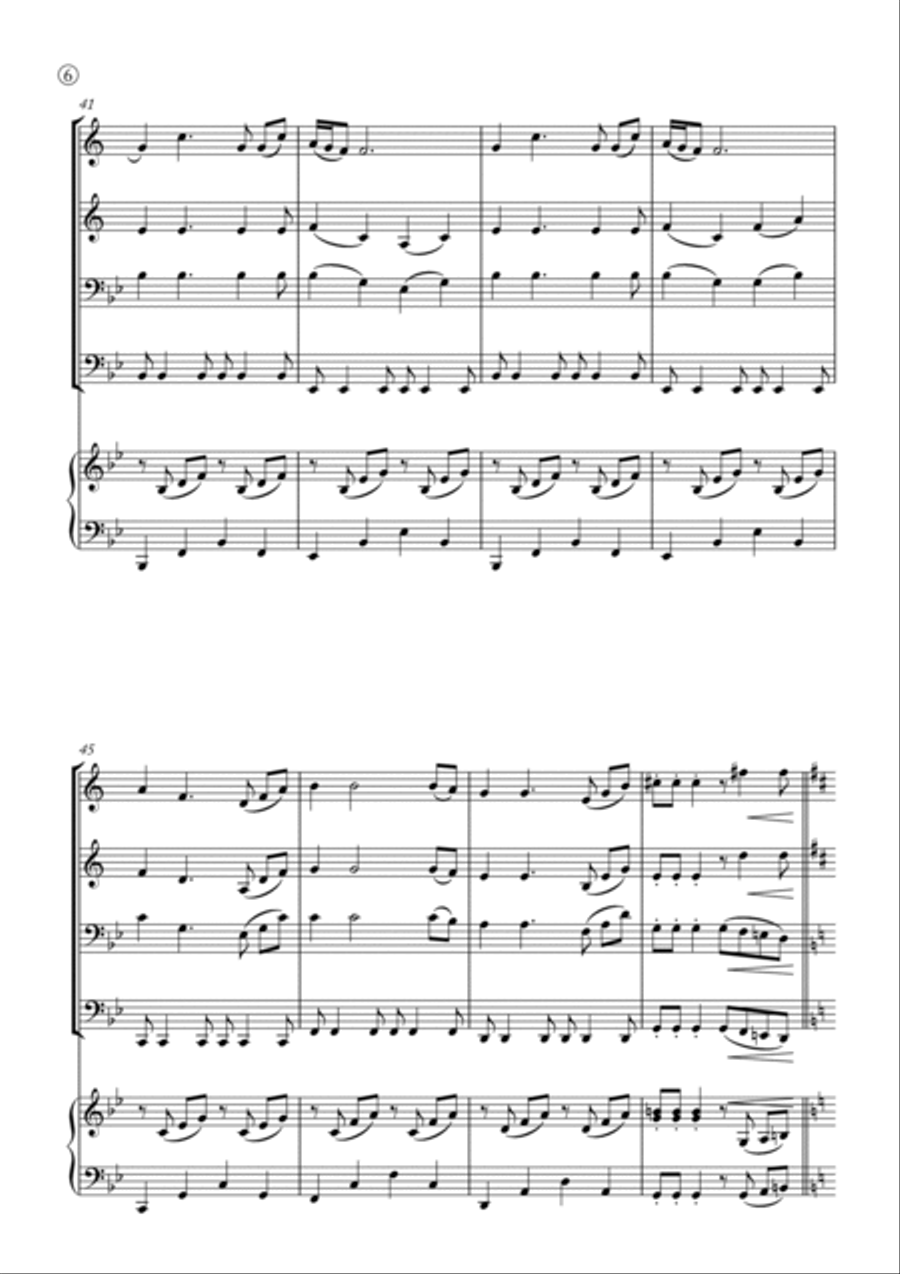 My Girl Brass Quartet scores gallery preview page 6