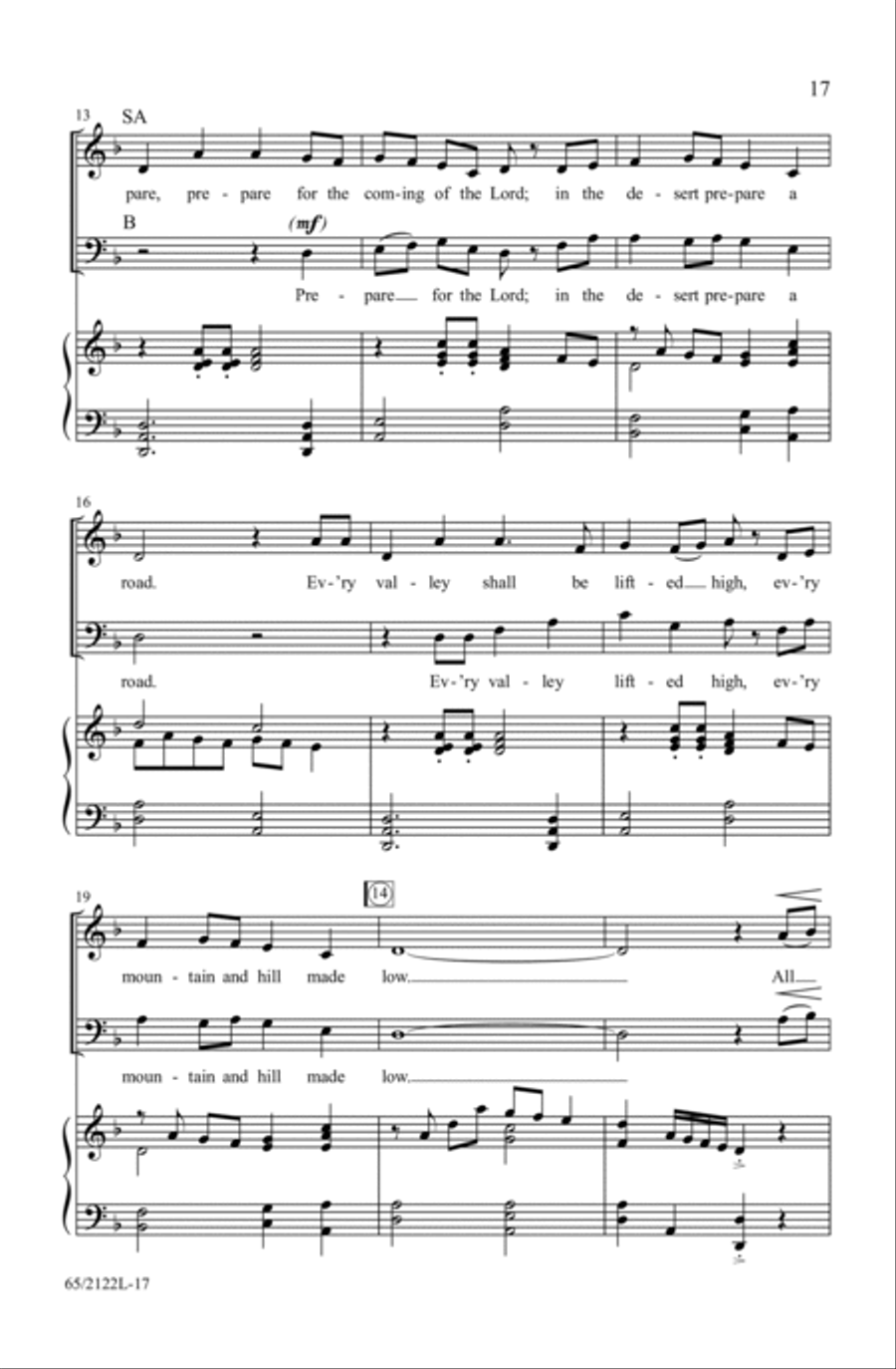 A New and Glorious Morn! 3-Part scores gallery preview page 17