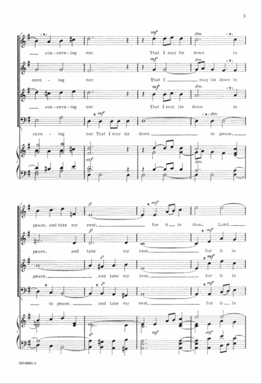 Hide Me under the Shadow of Thy Wings 4-Part scores gallery preview page 3