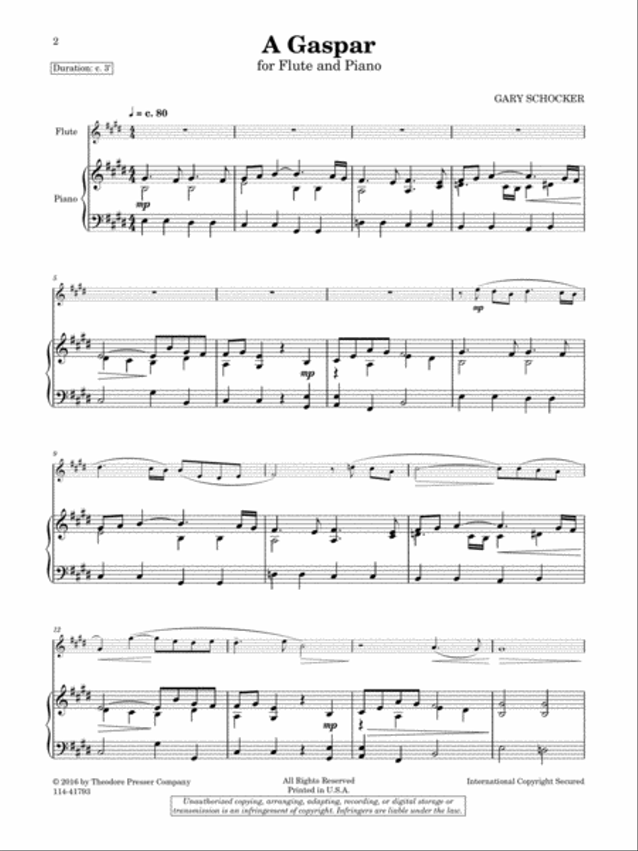 A Gaspar Chamber Music scores gallery preview page 2