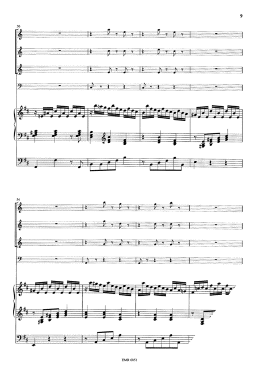 Sinfonia Bb-Dur Trumpet scores gallery preview page 10