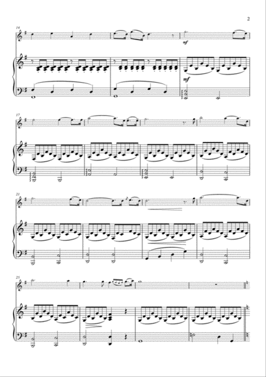 O Holy Night - Violin & Piano Violin Solo scores gallery preview page 3