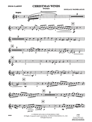 Christmas Winds (Overture): 2nd B-flat Clarinet