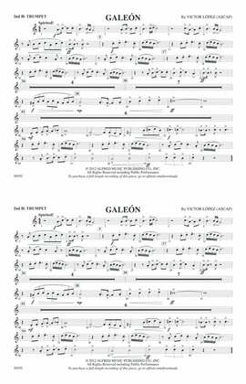 Galeón: 2nd B-flat Trumpet